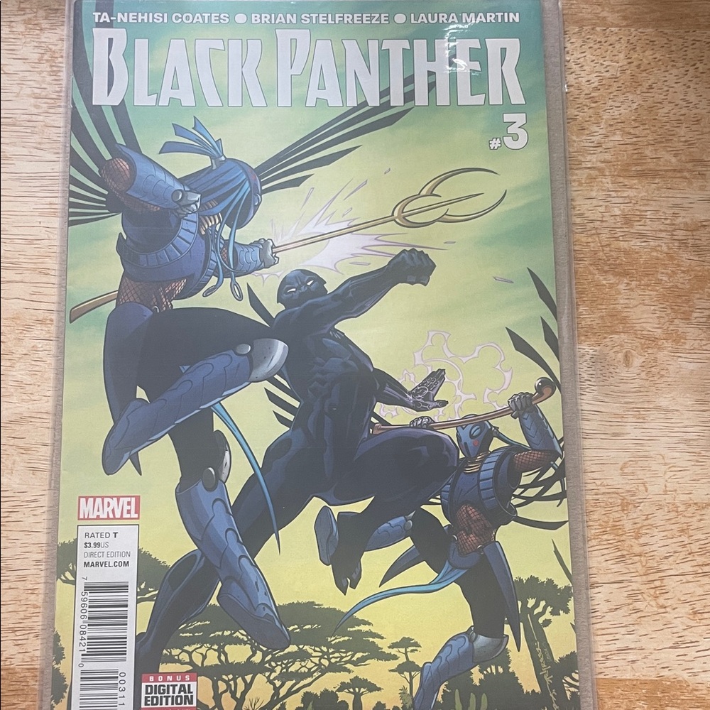 Marvel Black Panther Comic Book- Green & Black Action Rare
